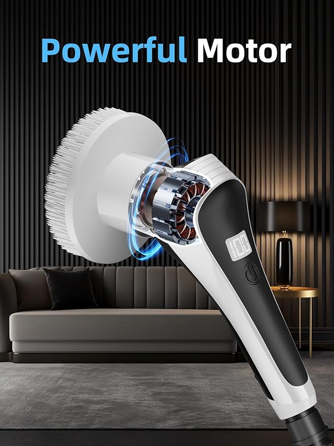Electric Spin Scrubber, Cordless Shower Scrubber - Image 8