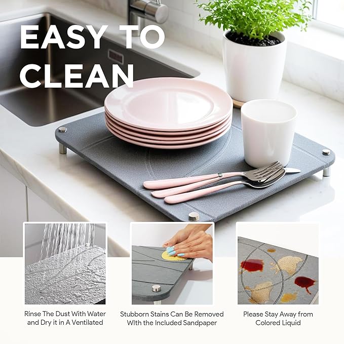 Nested Dish Drying Stone Mat - Image 10