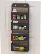 Simple Houseware 4 Clear Window Pocket Over Closet Door Storage Hanging - Image 3