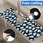 Halloween Ghost Kitchen Sink Splash Guard Mat Absorbent Fast Drying Mat Faucet - Image 7