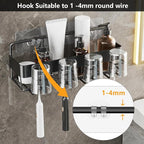 12 Pack Shower Caddy Adhesive Hooks Replacement, Shower Shelf Adhesive - Image 3