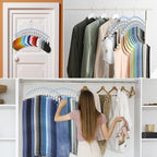 6 Pack Legging Organizer for Closet Hanging, Pants Hangers - Image 7