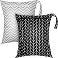 Shappy 2 Pcs Large Travel Laundry Bag Washable Waterproof Wet Dry Large Dirty by Shappy