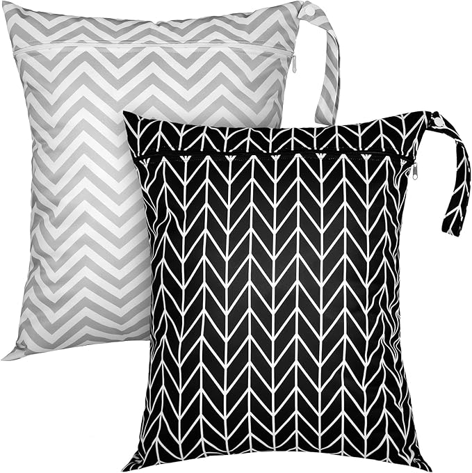 Shappy 2 Pcs Large Travel Laundry Bag Washable Waterproof Wet Dry Large Dirty by Shappy