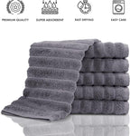 Classic Turkish Towels CTT Luxurious 100% Turkish Cotton Washcloths 6 Pack - Image 4