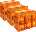 Vieshful Orange 40L Clear Clothes Storage Bag Colorful Clothes Organizer by Vieshful