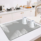 Dish Drying Mat for Multiple Usage. Super Absorbent, Easy clean, Quick dry by Mokiwala