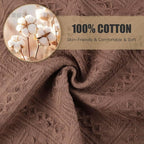 Boho Bathroom Decor Hand Towel 4 Pack 100% Turkish Cotton 14 x 30 Inch Boho - Image 5