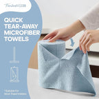 Fantasticlean Microfiber Cleaning Cloth Roll -60 Pack, Tear Away Paperless - Image 2
