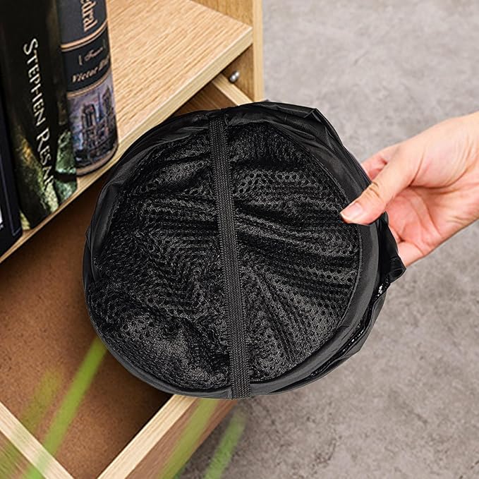 The upgraded pop-up laundry basket features a breathable side pocket mesh design - Image 5