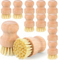 12 Packs Bamboo Scrub Brush for Dishes, Wooden Dish Scrubber for Pots, Pans & by Unknown