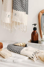 Madamelique Exclusive Hand Towels Set of 2-18 x 40 Inches - Image 4