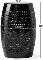 Christopher Knight Home Ruby Outdoor 12" Iron Side Table, Black - Image 3