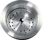 SinkSense Kitchen Sink Heavy Duty Basket Strainer Drain by Sinkology
