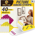 EMITEVER Picture Hanging Strips Heavy Duty, Damage Free Picture Hangers by EMITEVER