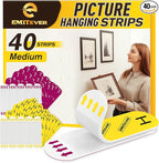 EMITEVER Picture Hanging Strips Heavy Duty, Damage Free Picture Hangers by EMITEVER