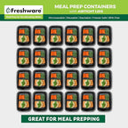 Freshware Meal Prep Containers 1 Compartment Food Storage Containers - Image 3
