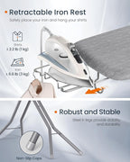 SONGMICS Ironing Board, Foldable Iron Board, Height Adjustable up to 35 Inches - Image 6