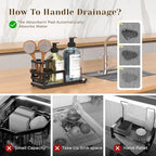 Kitchen Sink Caddy Organizer for Instant Dry, Rustproof Sponge Holder & Dish - Image 6