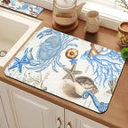24.5" x 15.5" Dish Drying Mat & 24" x 5.5" Sink Splash Guard, Super Absorbent - Image 6