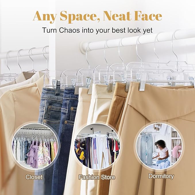 HOUSE DAY Clear Skirt Hangers - Image 7
