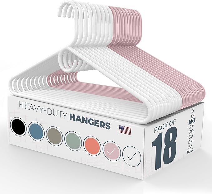 Neaties Super Heavy Duty Clothes Hangers 18 Pack – Made in The USA - 10lb by NeatiesHangers