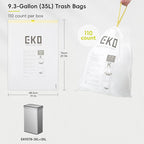 EKO 9.3 Gallon / 30–35 Liter Drawstring Trash Bags, Extra-Strong Leak-Resistant - Image 7