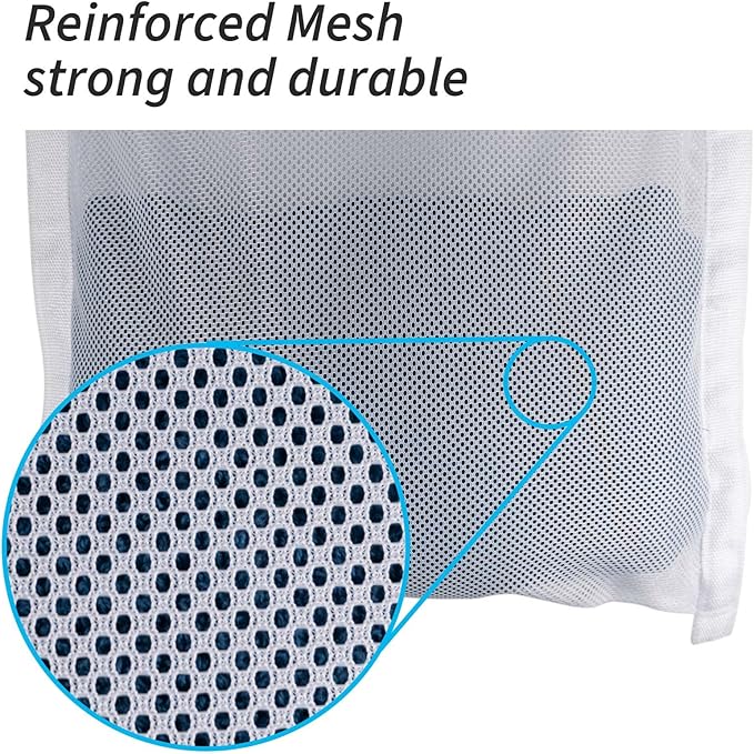 Over Door Large Mesh Laundry Hamper Bag - Image 4