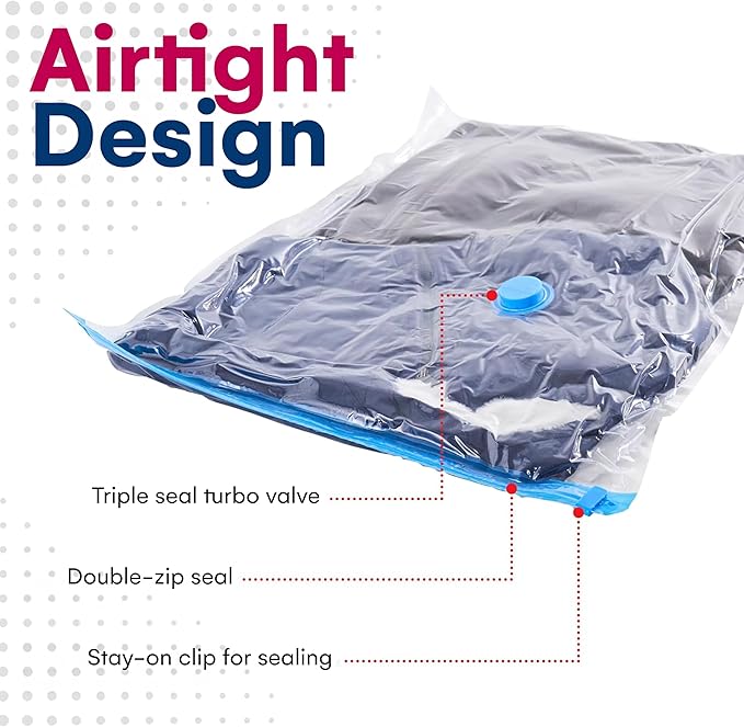 12 Pack Variety Vacuum Storage Bags - Image 4