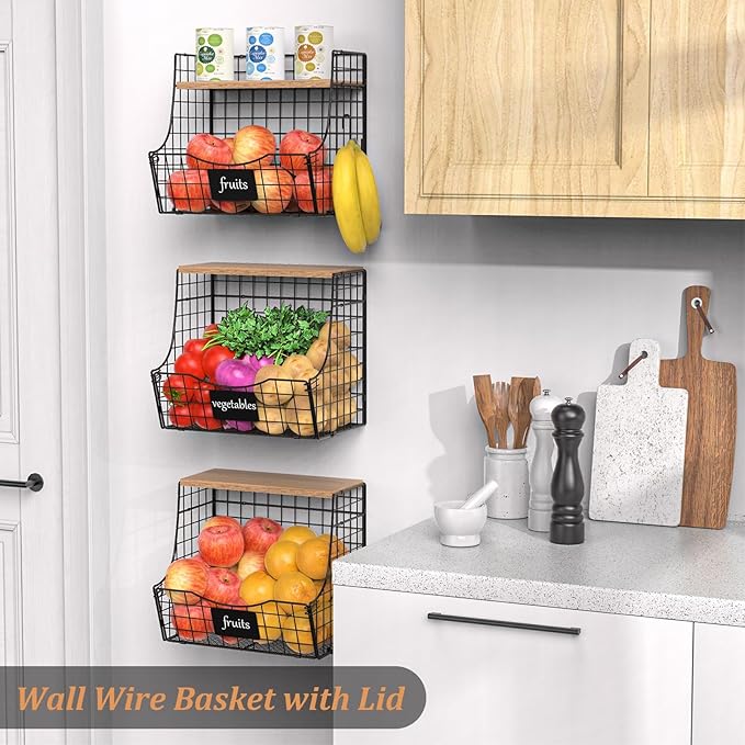 3 Pack Fruit Basket for Kitchen - Image 5