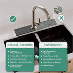 Stone Faucet Mat for Kitchen Sink Splash Guard 15.7" x 3.9" - Image 6