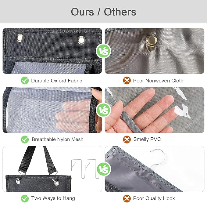 Legging Organizer Storage, T-Shirt Organizer, Foldable Hanging Closet Organizer - Image 5