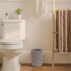 GRANNY SAYS Small Wicker Trash Can, 2 Gallon Bathroom Waste Basket, Small - Image 4
