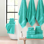 LANE LINEN 24 PCs 100% Cotton Bath Towels Set - Image 3