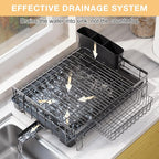 Dish Drying Rack Extendable Dish Rack Rustproof Carbon Steel - Image 8