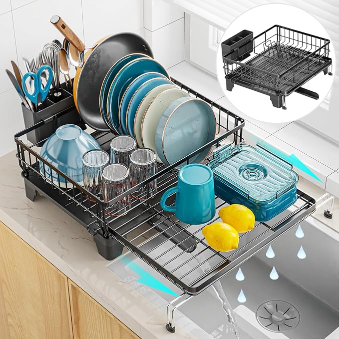 GSlife Expandable Dish Drying Rack by GSlife
