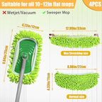 4PCS 10''~12'' Microfiber Dust Mop Pads Compatible - Image 3