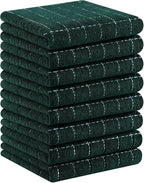 Homaxy 100% Cotton Terry Kitchen Towels, Checkered Designed, Soft and Super by Homaxy
