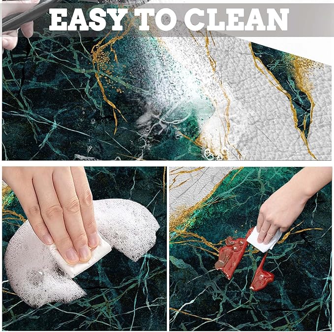 MCALK Marble Green Dish Drying Mat - Image 4