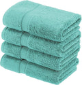 SUPERIOR Egyptian Cotton Pile Hand Towel Set of 4, Ultra Soft Luxury Towels by SUPERIOR