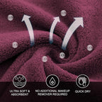 MOONQUEEN Microfiber Facial Cloths Fast Drying Washcloth 12 Pack - Image 7