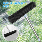 Rubber Broom Carpet Rake for Pet Hair Removal, Dog Hair Broom - Image 7