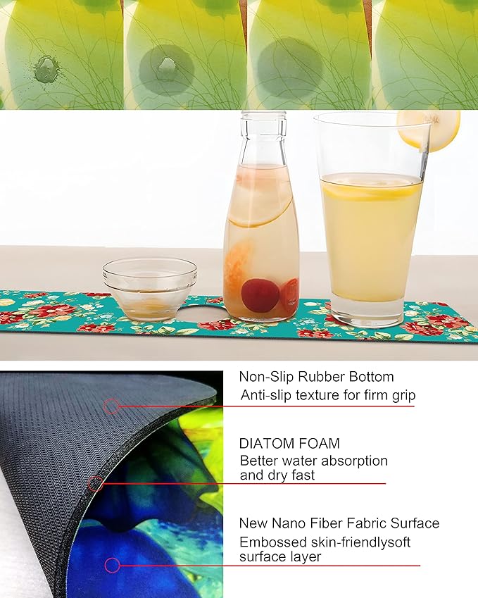 Kitchen Sink Splash Guard Faucet Mat Super Absorbent Fast Drying Mat Sink - Image 2