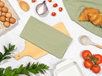 Organic Cotton Bulk Sage Green Flour Sack Kitchen Towels - Image 3