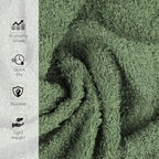 24 Pack Green Hand Towel 100% Cotton Spa Towel – 16x26 inches Highly Absorbable - Image 6