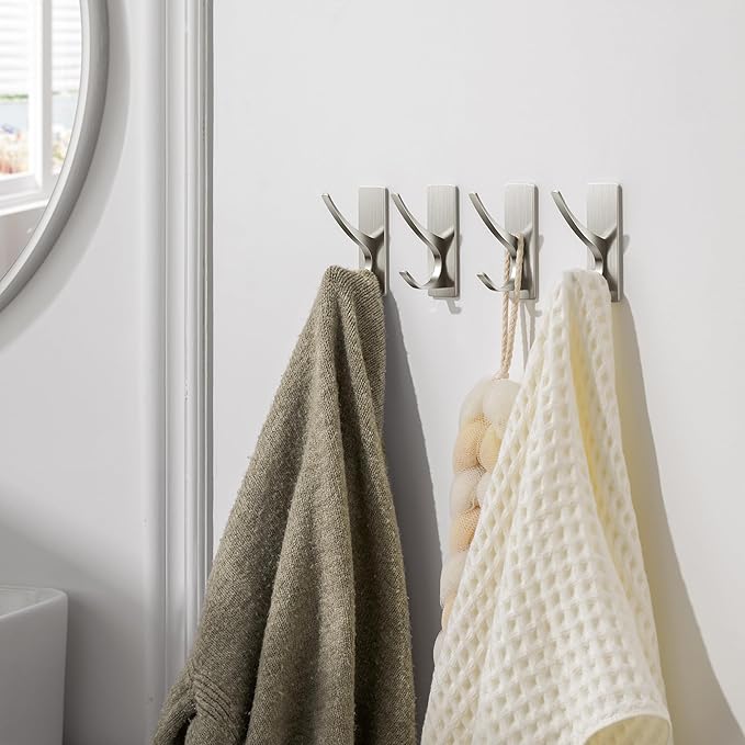 Self Adhesive Towel Hooks: Extra Strong 13LB, Stainless Hook - Image 7
