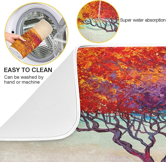 Absorbent Dish Drying Mat for Kitchen Counter - Image 2