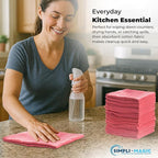 Simpli-Magic Cotton Shop Towels 14"x12" – Reusable Cleaning Shop Rags - Image 2