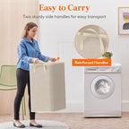 Lifewit 80L Large Tall Laundry Hamper, Collapsible Laundry Basket - Image 5
