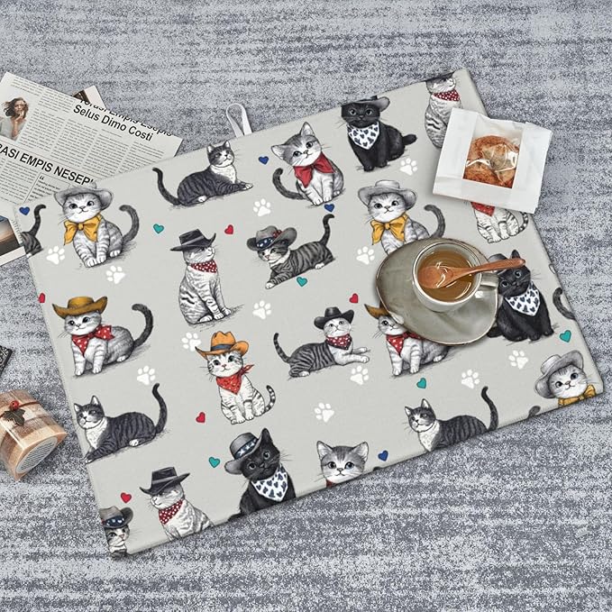 Pet Lover Cat Dish Drying Mat 18x24 - Image 8